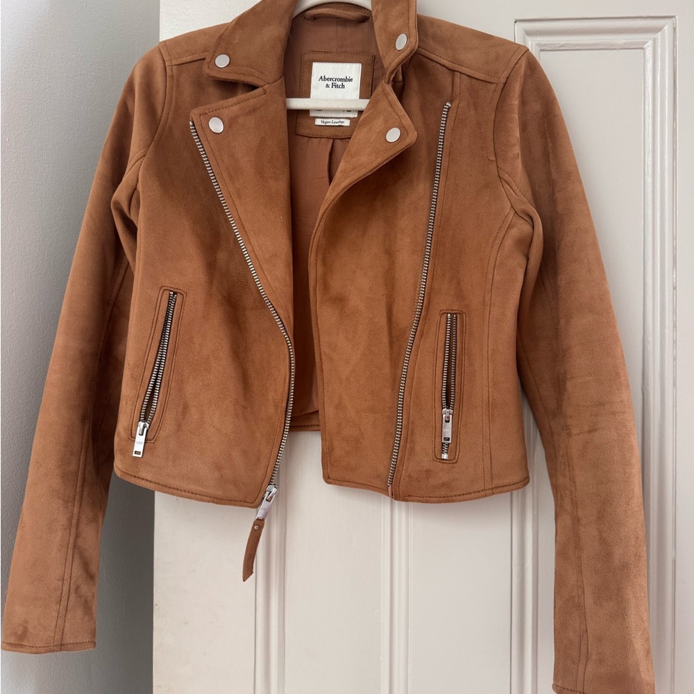 Abercrombie & Fitch Brown Leather Jacket